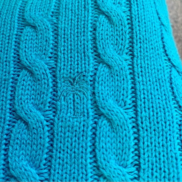Lilly Pulitzer Cable Knit Cotton Sweater Women’s Size XS Bright Blue Luxury - Picture 6 of 6